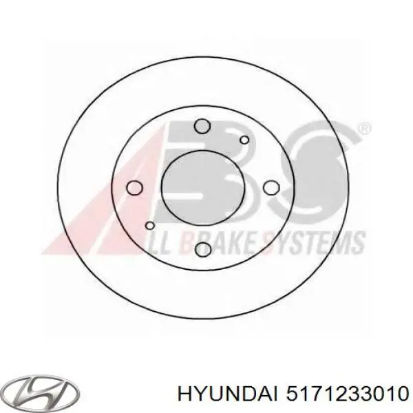5171233010 Hyundai/Kia диск тормозной передний