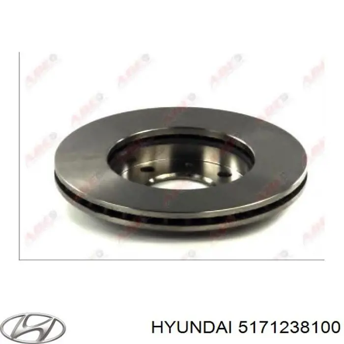 Передний тормозной диск Hyundai/Kia 5171238100