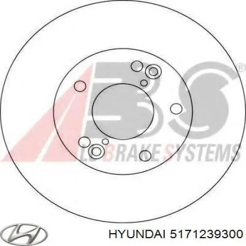 Передние тормозные диски 5171239300 Hyundai/Kia