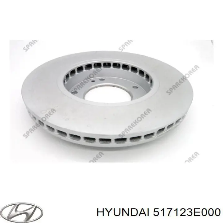 517123E000 Hyundai/Kia Диск тормозной передний