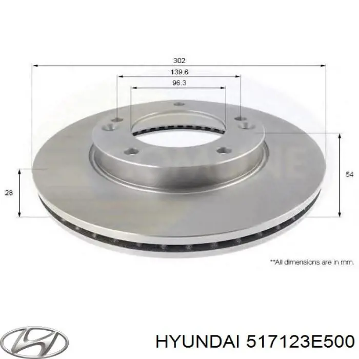 Тормоз дисковый передний Hyundai/Kia 517123E500 цена, от 12.71 USD