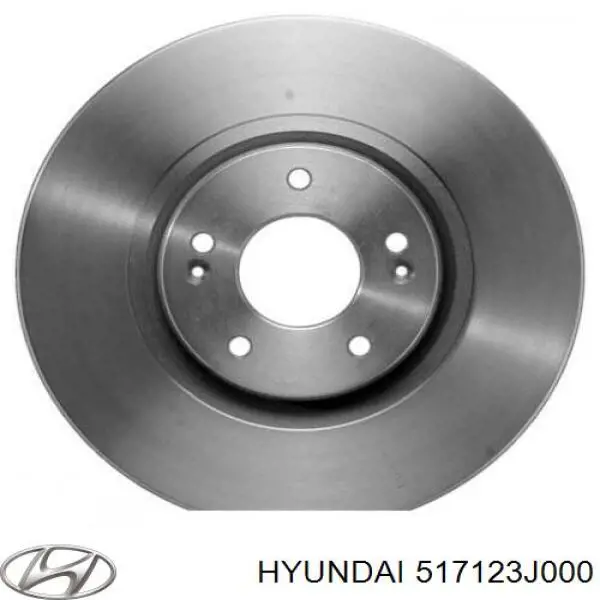 Передние тормозные диски 517123J000 Hyundai/Kia