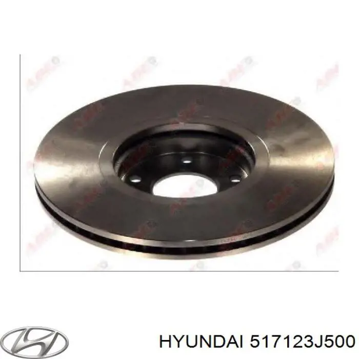Передние тормозные диски 517123J500 Hyundai/Kia