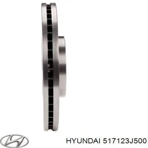 Передние тормозные диски 517123J500 Hyundai/Kia