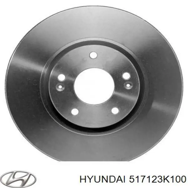 517123K100 Hyundai/Kia диск тормозной передний