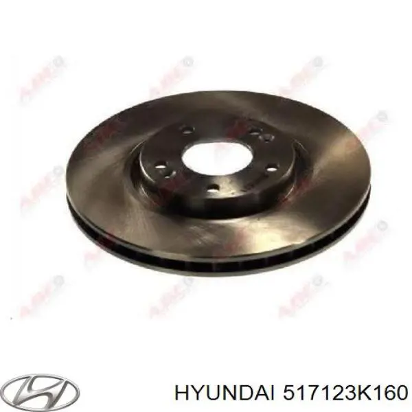 Передние тормозные диски 517123K160 Hyundai/Kia