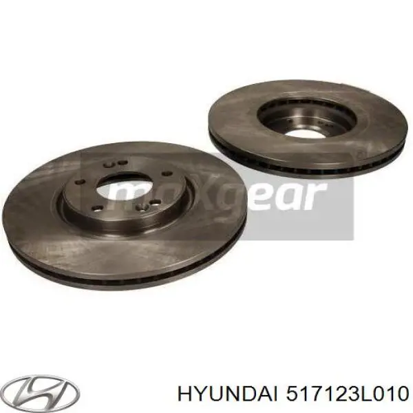 Передние тормозные диски 517123L010 Hyundai/Kia