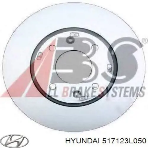Купить 517123L050 Hyundai/Kia Ротор тормозной