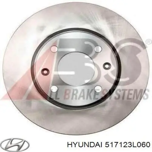517123L060 Hyundai/Kia диск тормозной передний
