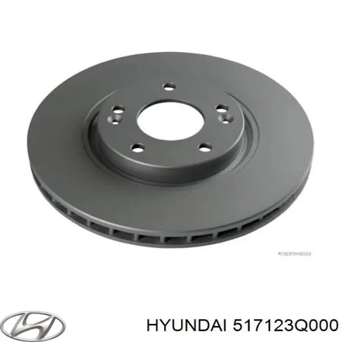 51712-3Q000 Hyundai/Kia disco do freio dianteiro