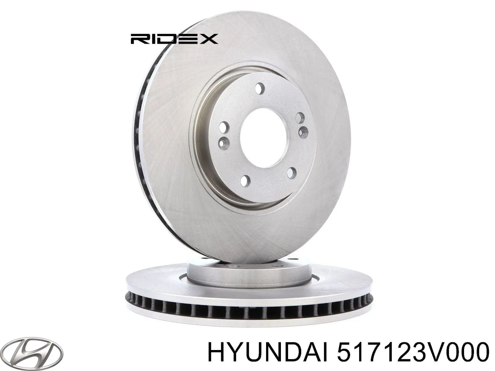 Передние тормозные диски 517123V000 Hyundai/Kia