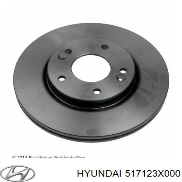 Передний тормозной диск Hyundai/Kia 517123X000