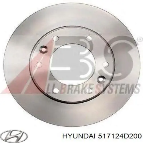 Тормоз дисковый передний Hyundai/Kia 517124D200 цена, от 126.09 USD