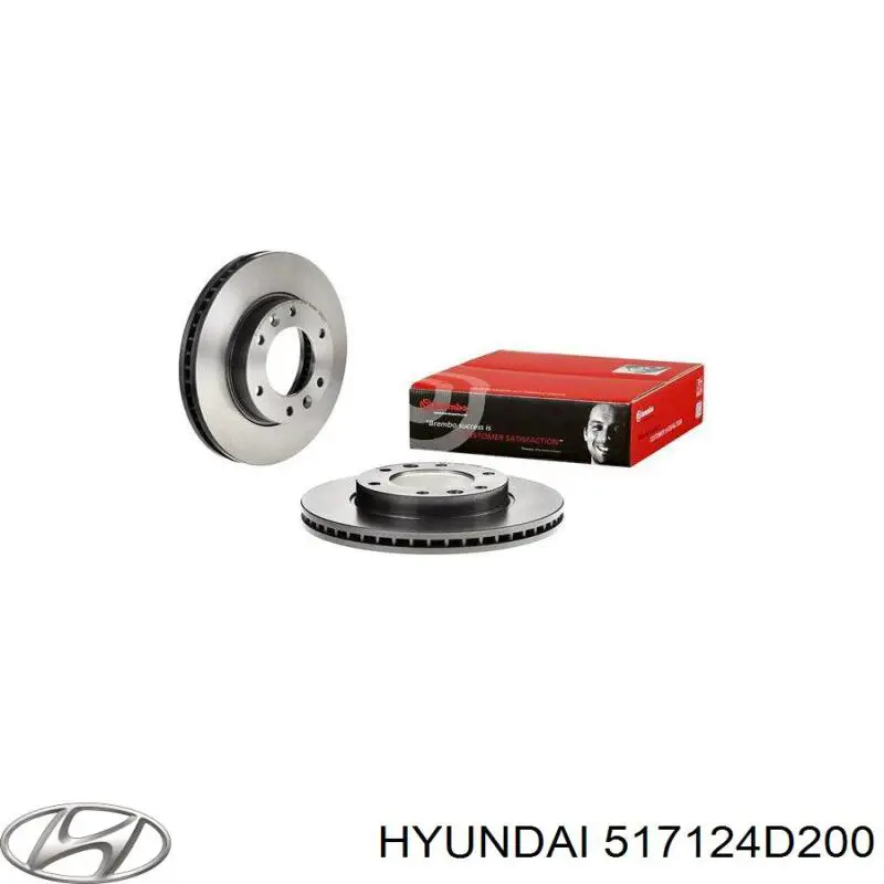 517124D200 Hyundai/Kia Диск тормозной передний