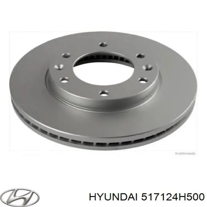 517124H500 Hyundai/Kia Диск тормозной передний