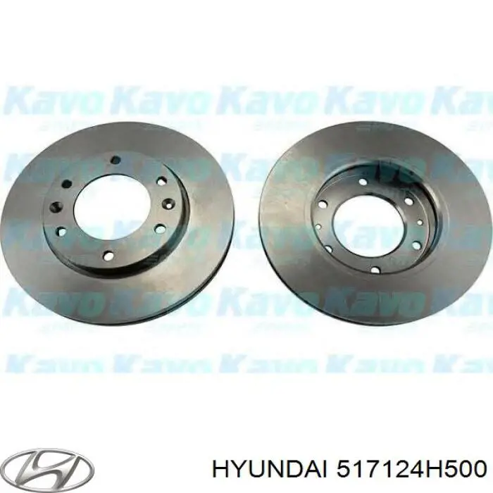 Купить 517124H500 Hyundai/Kia Ротор тормозной