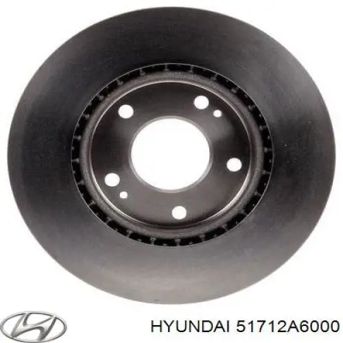 Передние тормозные диски 51712A6000 Hyundai/Kia