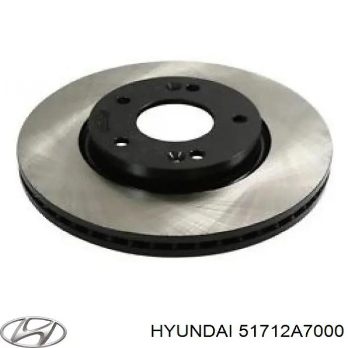 Передние тормозные диски 51712A7000 Hyundai/Kia
