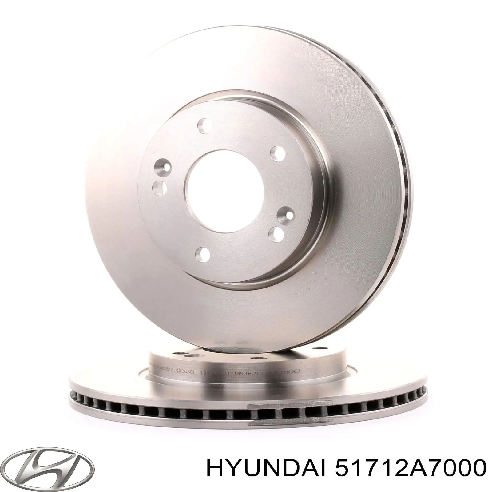 Передний тормозной диск Hyundai/Kia 51712A7000
