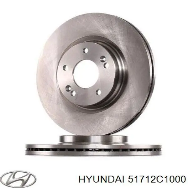 51712C1000 Hyundai/Kia передние тормозные диски