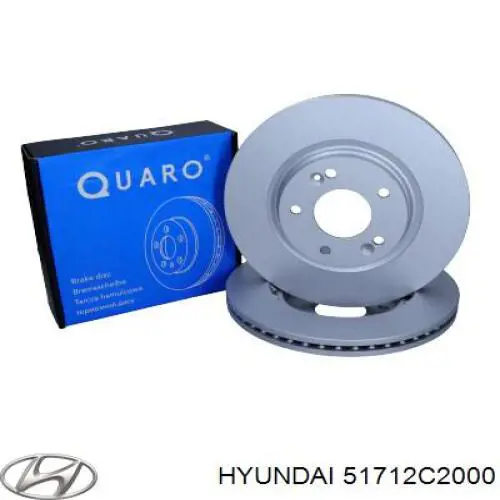 51712C2000 Hyundai/Kia Диск тормозной передний
