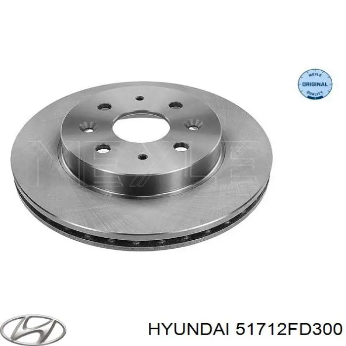 Передние тормозные диски 51712FD300 Hyundai/Kia