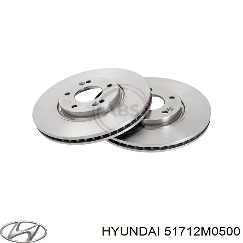 51712M0500 Hyundai/Kia Диск тормозной передний