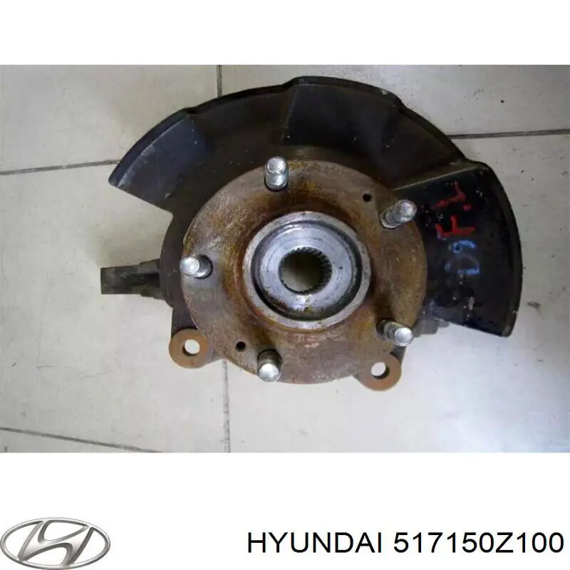 517150Z100 Hyundai/Kia pino moente (extremidade do eixo dianteiro esquerdo)