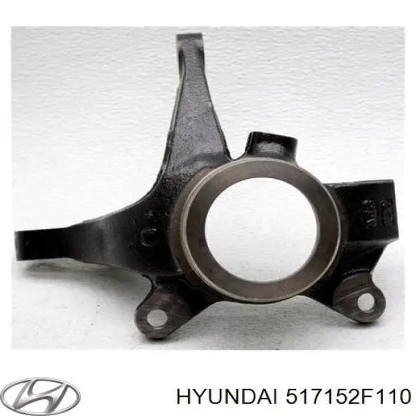 517152F110 Hyundai/Kia цапфа (поворотный кулак передний левый)
