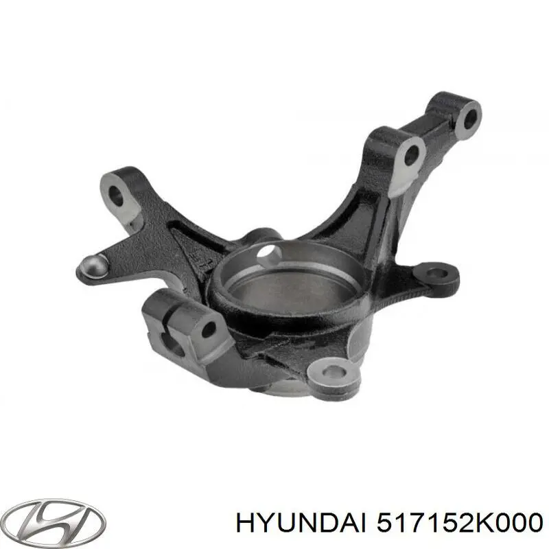 517152K000 Hyundai/Kia цапфа (поворотный кулак передний левый)