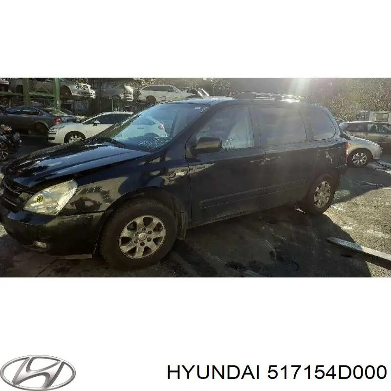 Цапфа (поворотный кулак) передний левый 517154D000 Hyundai/Kia