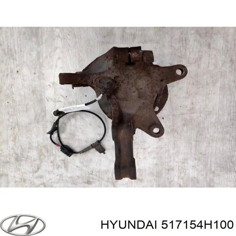 517154H100 Hyundai/Kia Цапфа - поворотный кулак передний, левый