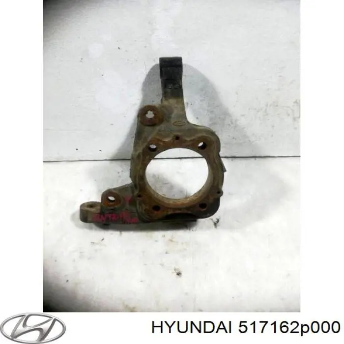 Цапфа (поворотный кулак) передний правый Hyundai/Kia 517162P000