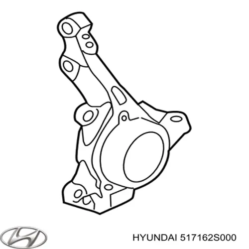 Цапфа (поворотный кулак) передний правый Polcar ZWHY003P цена, от 39.07 USD