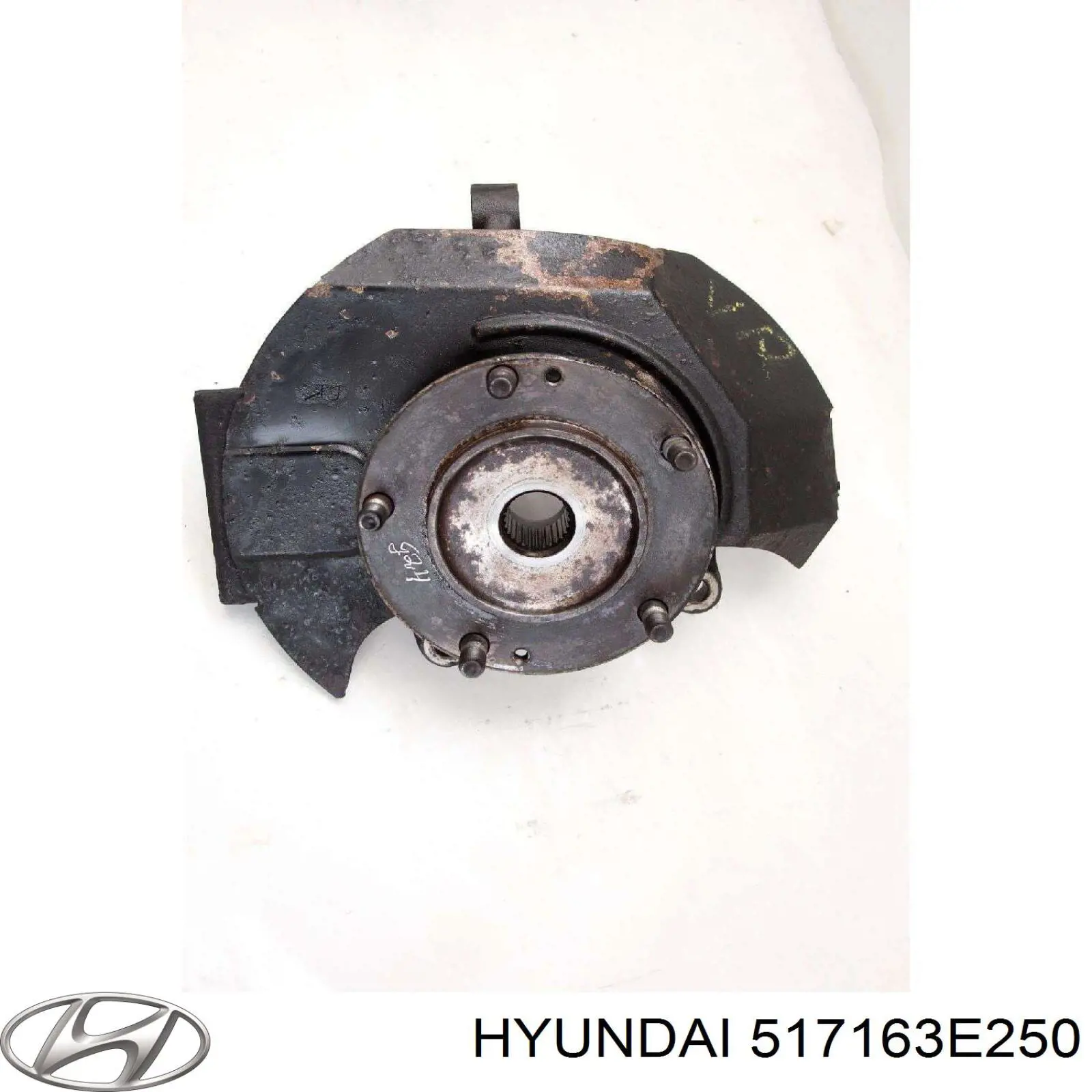 517163E250 Hyundai/Kia цапфа (поворотный кулак передний правый)
