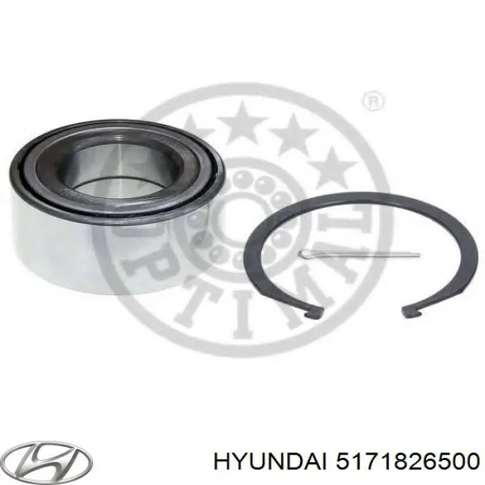 5171826500 Hyundai/Kia кольцо стопорное подшипника передней ступицы
