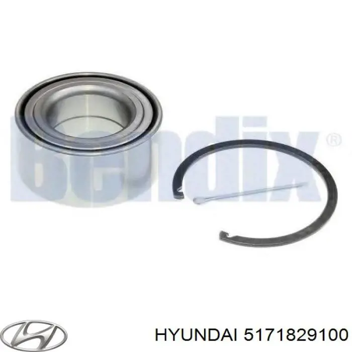 Кольцо стопорное подшипника передней ступицы 5171829100 Hyundai/Kia