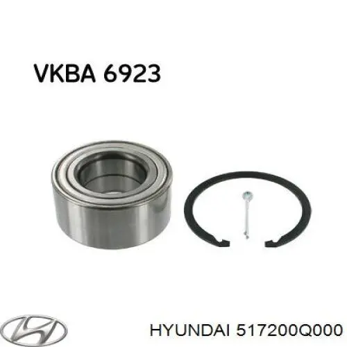 517200Q000 Hyundai/Kia Подшипник ступицы передней
