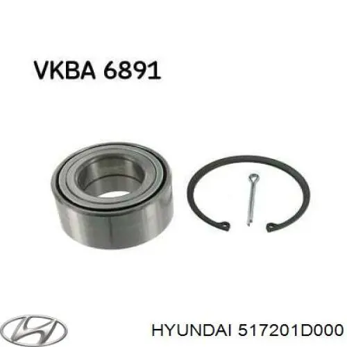 Подшипник ступицы 517201D000 Hyundai/Kia