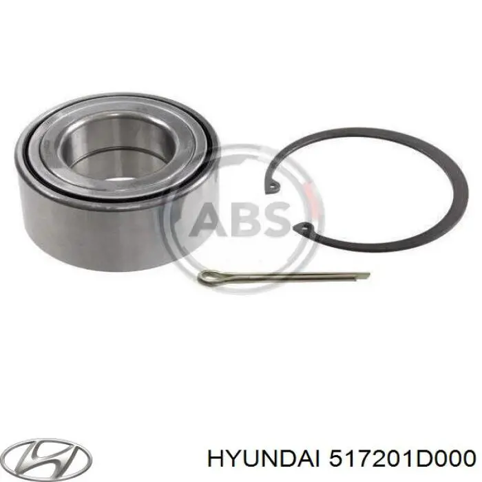 Ступичный подшипник передний Hyundai/Kia 517201D000