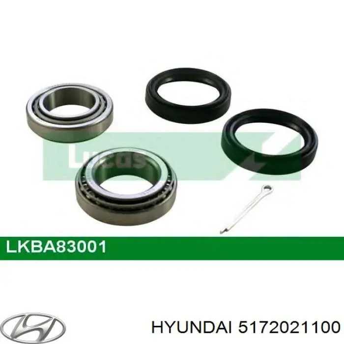 5172021100 Hyundai/Kia подшипник ступицы передней