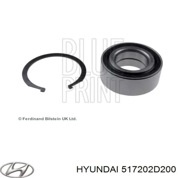 Комплект подшипника ступицы колеса Hyundai/Kia 517202D200 цена, от 32.91 USD