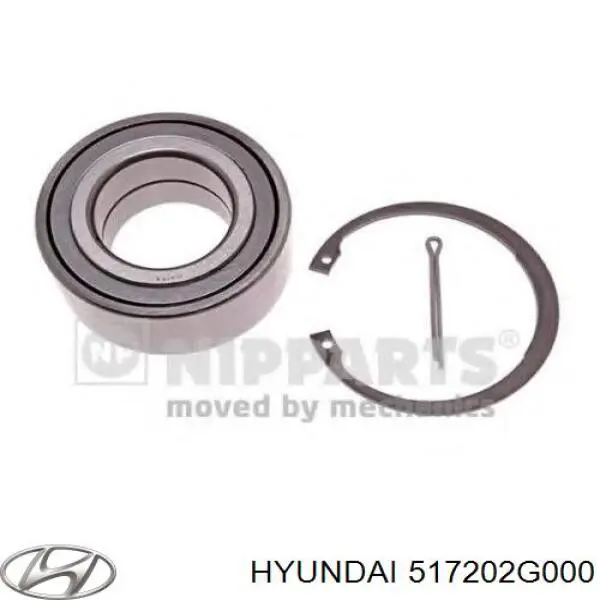 Комплект подшипника ступицы колеса Hyundai/Kia 517202G000 цена, от 32.74 USD