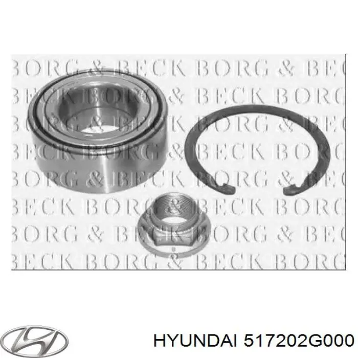 Купить 517202G000 Hyundai/Kia Подшипник передней ступицы