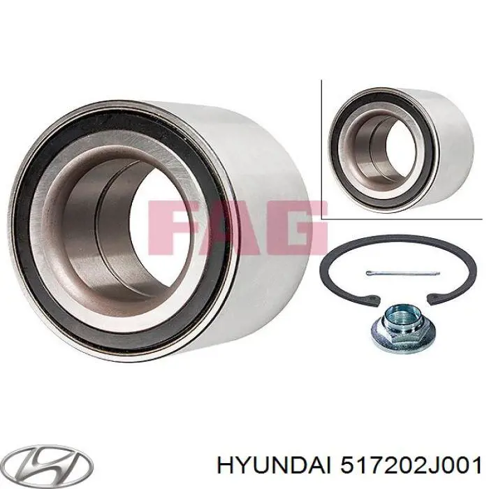 Ступичный подшипник передний Hyundai/Kia 517202J001