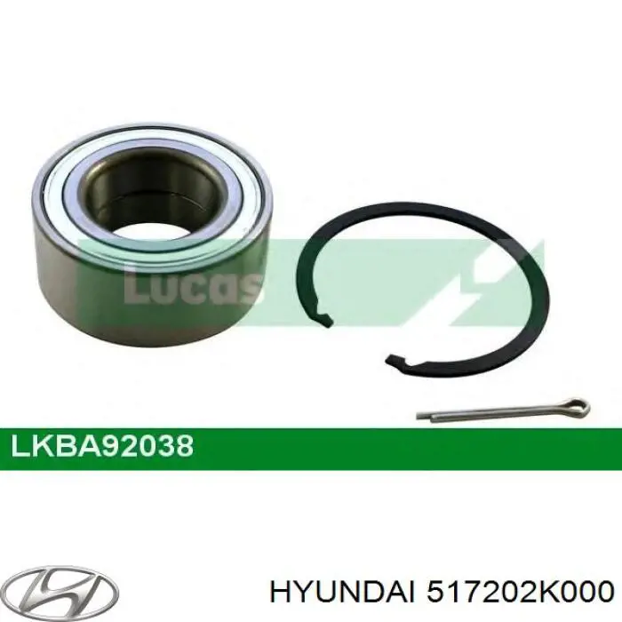 517202K000 Hyundai/Kia Подшипник ступицы передней