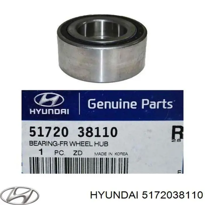 Комплект подшипника ступицы колеса Hyundai/Kia 5172038110 цена, от 33.07 USD