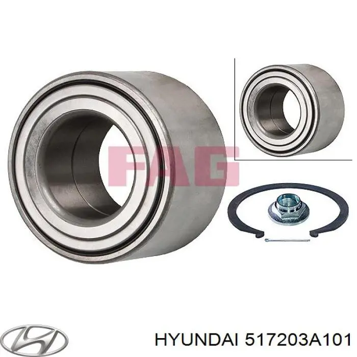 Купить 517203A101 Hyundai/Kia Подшипник передней ступицы