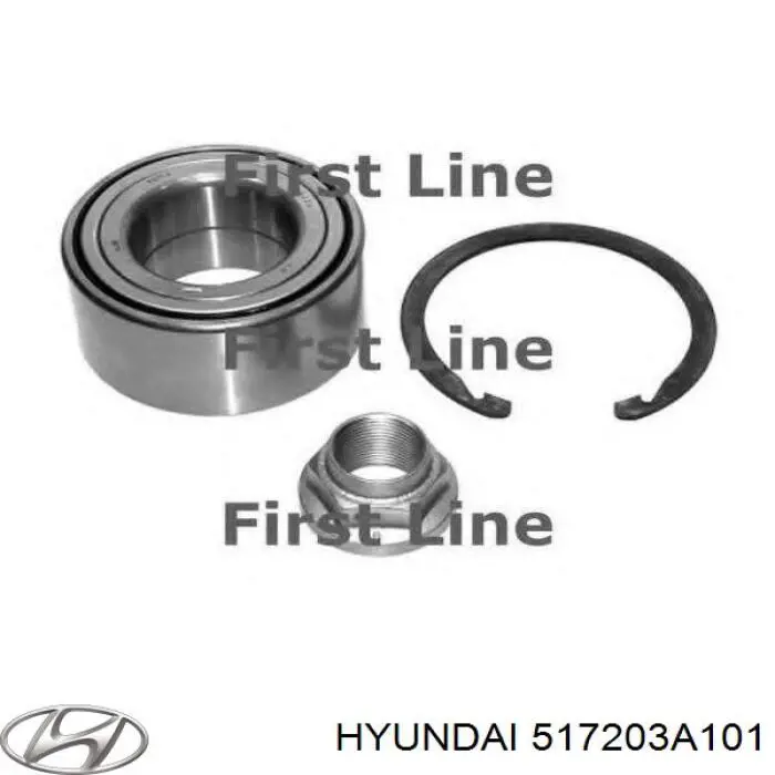 Подшипник ступицы 517203A101 Hyundai/Kia