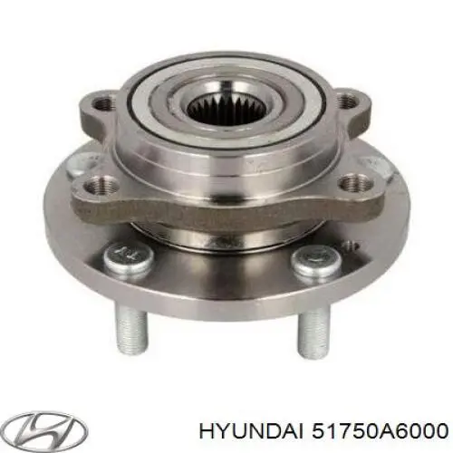 Cubo de rueda delantero 51750A6000 Hyundai/Kia